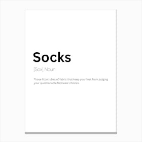 Socks Definition Meaning Canvas Print