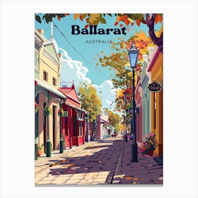 Ballarat Australia Street Art Illustration Canvas Print