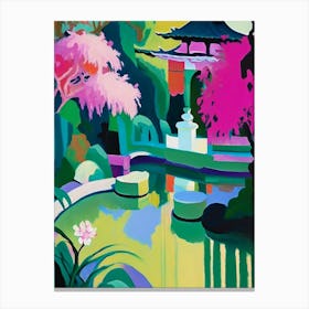 Lan Su Chinese Garden, 1, Usa Abstract Still Life Canvas Print