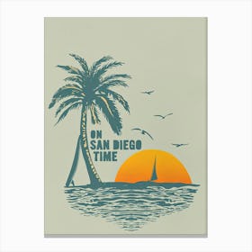 On San Diego Time Canvas Print