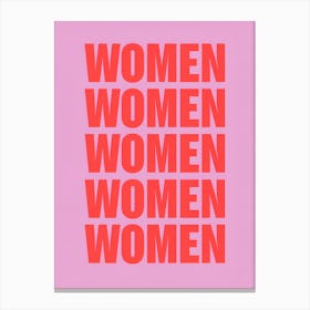 Women Women Canvas Print