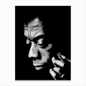 James Baldwin Line Art Illustration Canvas Print