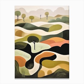 Grasslands Abstract Minimalist 4 Canvas Print