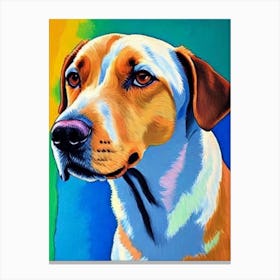 Labrador 2 Fauvist Style dog Canvas Print