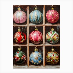 Christmas Ornaments 3 Canvas Print