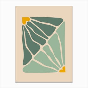 Sage green abstract botanical Canvas Print