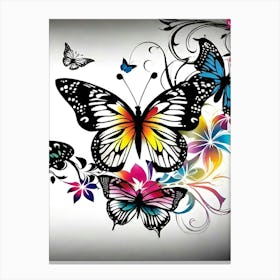 Butterfly Wallpaper 15 Canvas Print