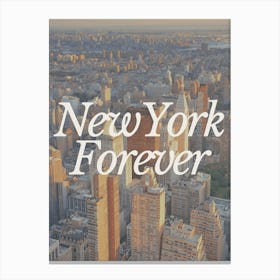 New York Retro Travel Photography Canvas Print