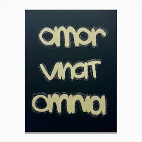 amor vincit omnia Canvas Print