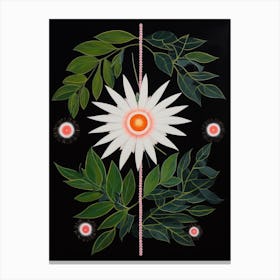 Edelweiss 5 Hilma Af Klint Inspired Flower Illustration Canvas Print