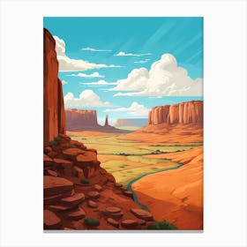 Landscape In The Desert 1 Canvas Print
