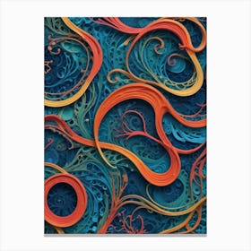 Abstract Swirls Canvas Print