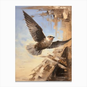 Bird Painting Chimney Swift 3 Canvas Print