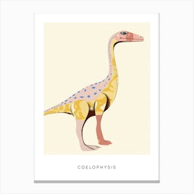 Nursery Dinosaur Art Coelophysis 2 Poster Canvas Print