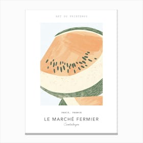 Cantaloupe Le Marche Fermier Poster 4 Canvas Print