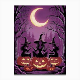 Witches In The Woods Canvas Print