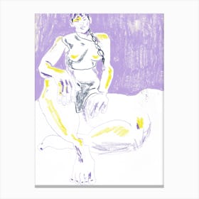 Purple Girl Canvas Print