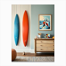 Surfboard Wall Art Canvas Print