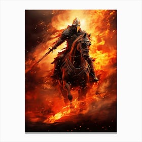 Knight On Horseback 1 Canvas Print