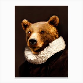 Dutch Master Bruin The Kind Bear Pet Portraits Canvas Print