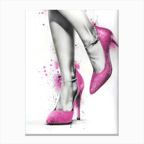 Pink Shoes 1 Canvas Print