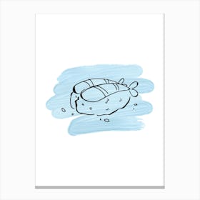 Doodle Fish Canvas Print