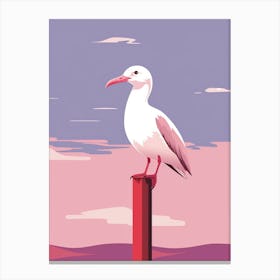 Minimalist Albatross 2 Illustration Canvas Print