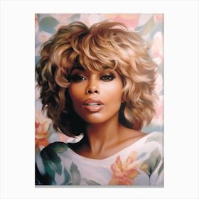 Tina Turner Kitsch Portrait 3 Canvas Print