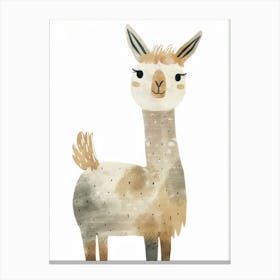 Charming Nursery Kids Animals Alpaca 3 Canvas Print