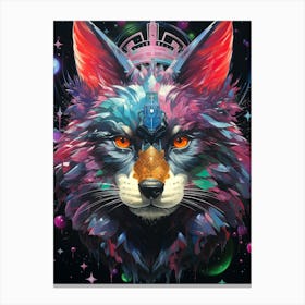 Space Fox Canvas Print