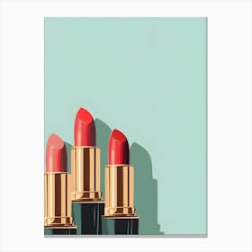 Red Lipsticks Canvas Print