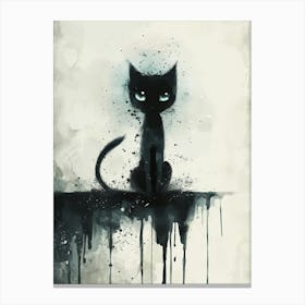 Black Cat 31 Canvas Print