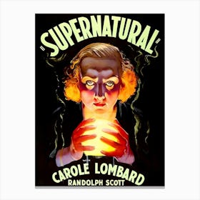 Supernatural, Fantasy, Movie Poster Canvas Print