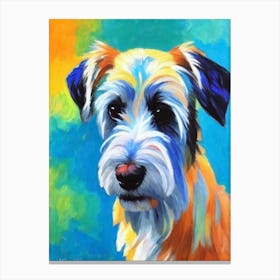 Silky Terrier Fauvist Style dog Canvas Print