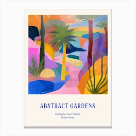 Colourful Gardens Huntington Desert Garden Usa 4 Blue Poster Canvas Print