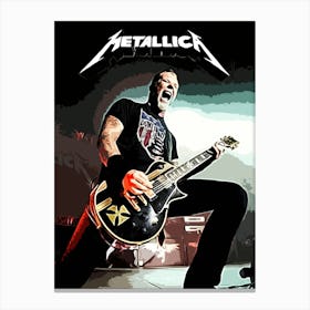 James Hetfield Metallichead Canvas Print