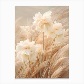 Boho Dried Flowers Daffodil 2 Canvas Print