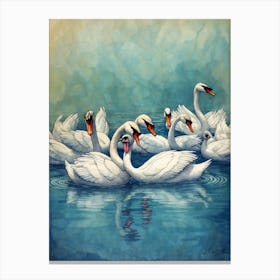 Swans Canvas Print