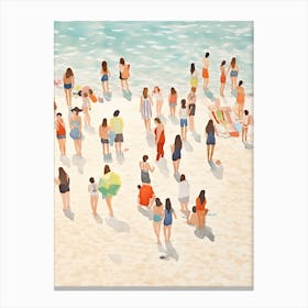Happy Summer Day On The Beach 2 Canvas Print