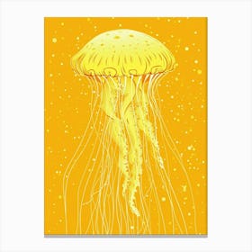 Yellow Jellyfish 2 Canvas Print