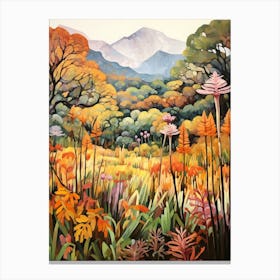 Autumn Gardens Painting Kirstenbosch National Botanical Garden 2 Canvas Print