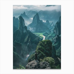 Liu Jiang Mountain Canvas Print