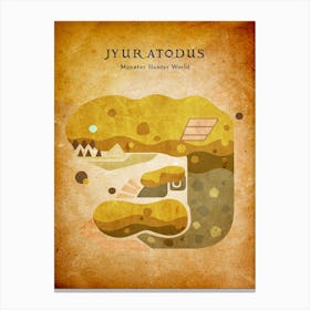 Jyuratodus Vintage Canvas Print