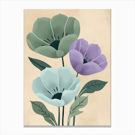 Three Flowers 8 Canvas Print