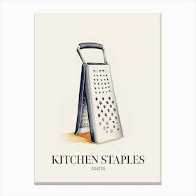 Kitchen Staples Grater Canvas Print
