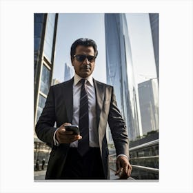 Businessman In A Suit Canvas Print