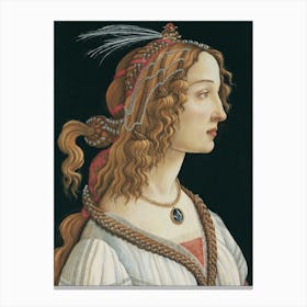 Sandro Botticelli Lady Of The Lake Canvas Print