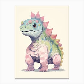 Colourful Dinosaur Leptoceratops 1 Canvas Print