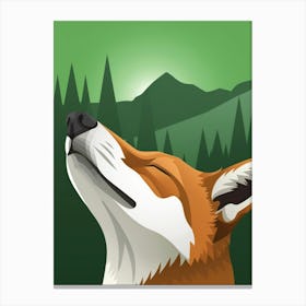 Fox In The Forest 1 Canvas Print