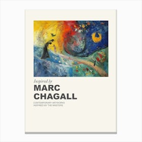 Museum Poster Inspired By Marc Chagall 4 Canvas Print